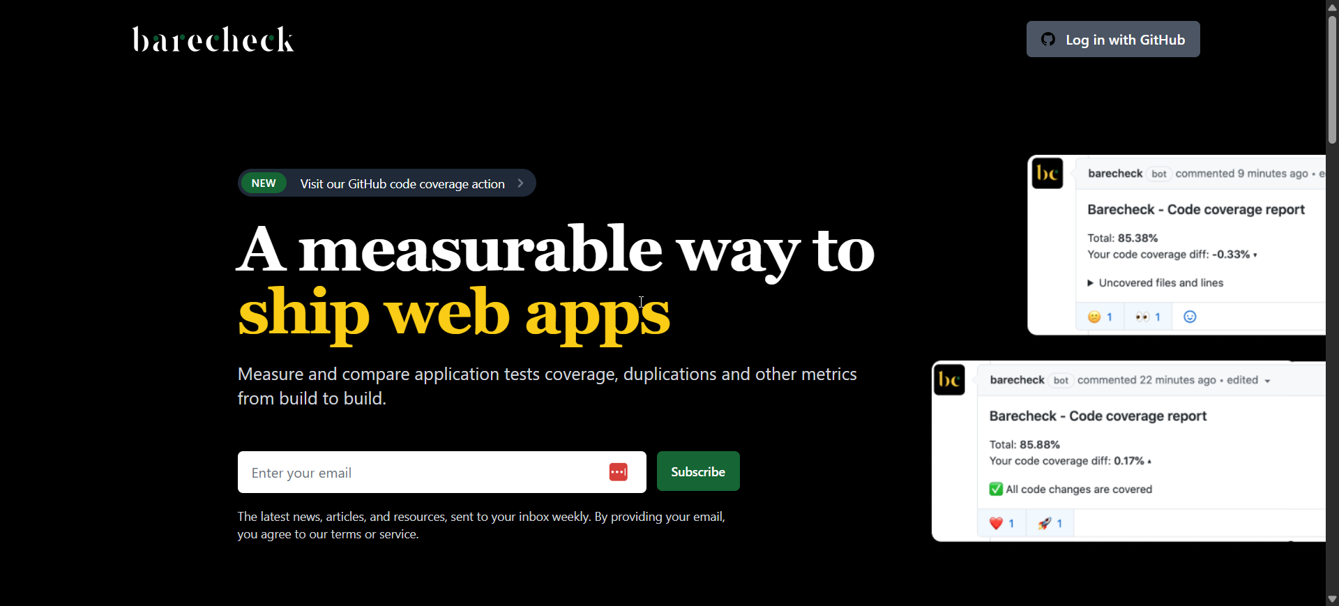 Barecheck Screenshot